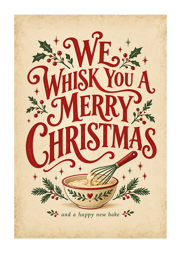 Póster Holiday Whisk Wishes