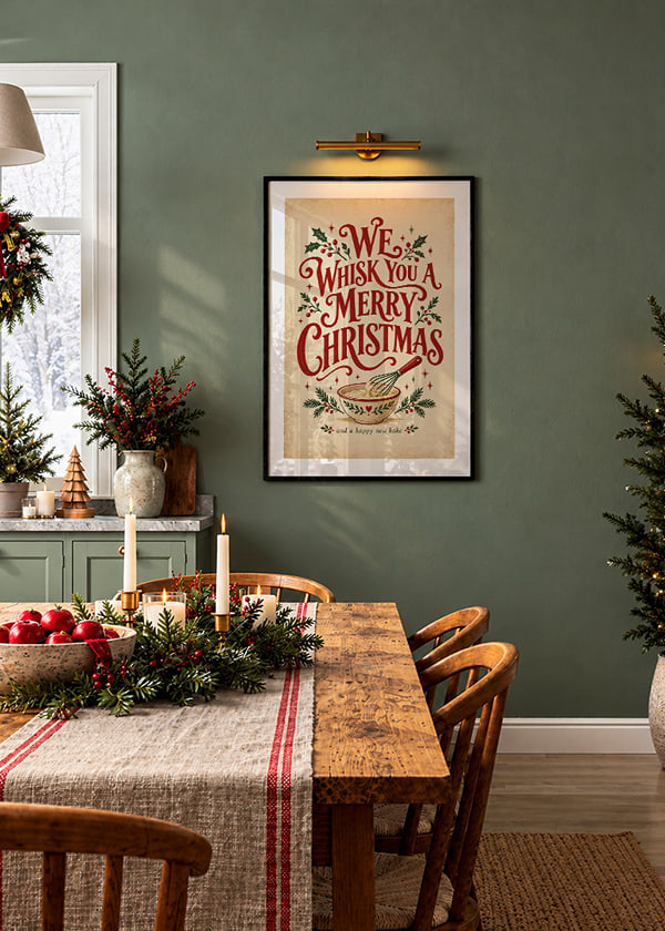 Póster Holiday Whisk Wishes crossfade