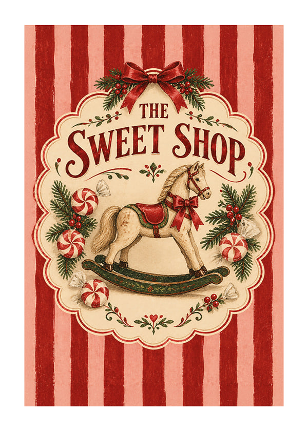 Póster Vintage Candy Horse