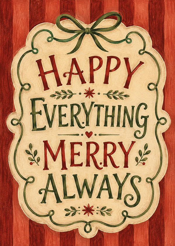 Póster Happy Everything Print