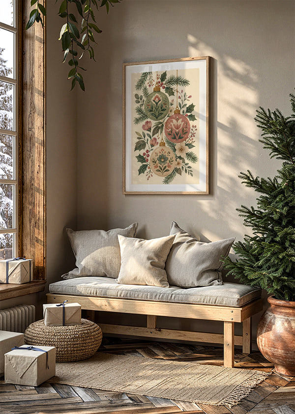 Póster Winter Garden Baubles crossfade