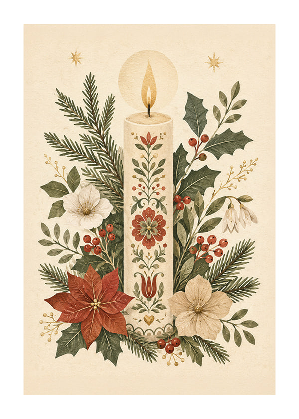 Póster Evergreen Candlelight