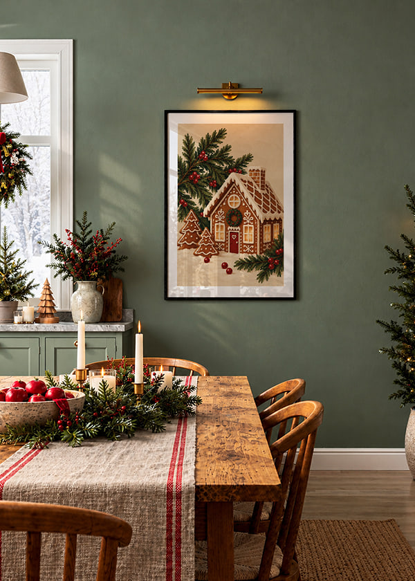 Póster Cozy Gingerbread Home crossfade
