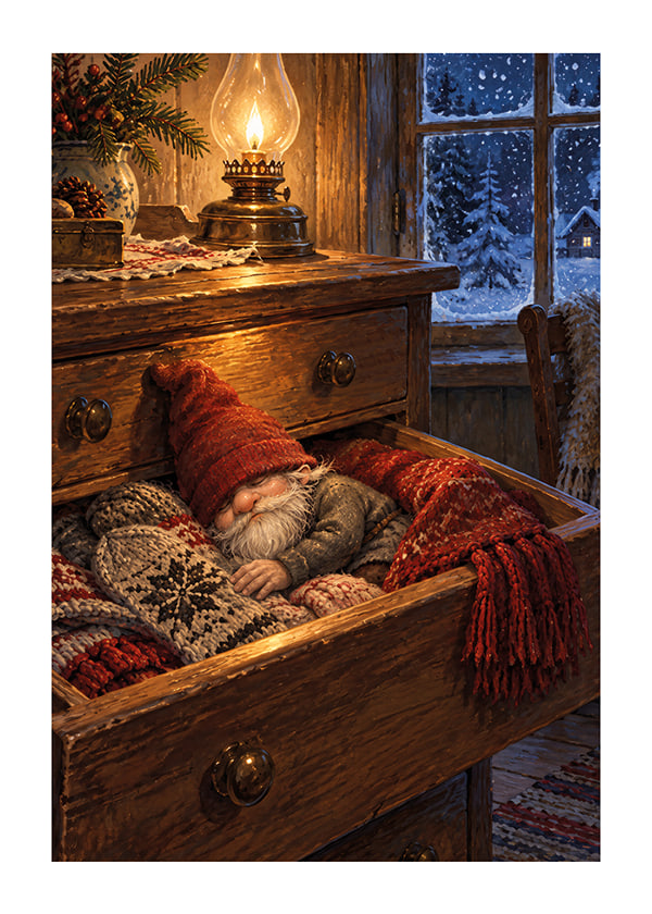 Póster Cozy Christmas Drawer