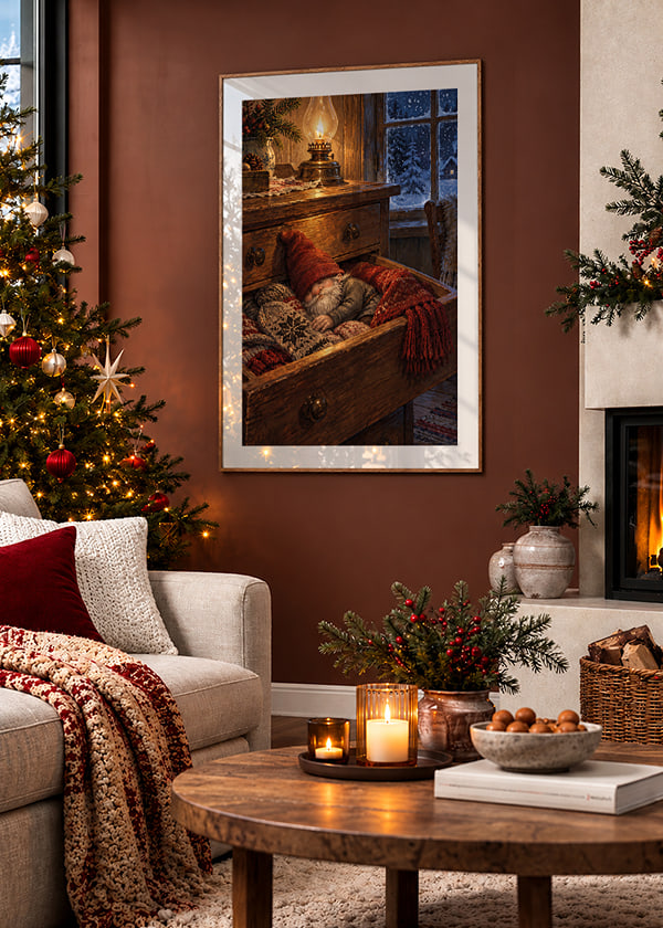 Póster Cozy Christmas Drawer crossfade