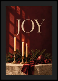 Las velas, las ramas de abeto y los detalles en terciopelo rojo crean un cálido ambiente navideño.-4
