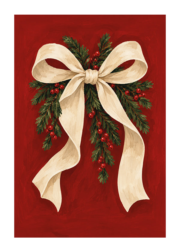 Póster Winterberry Bow