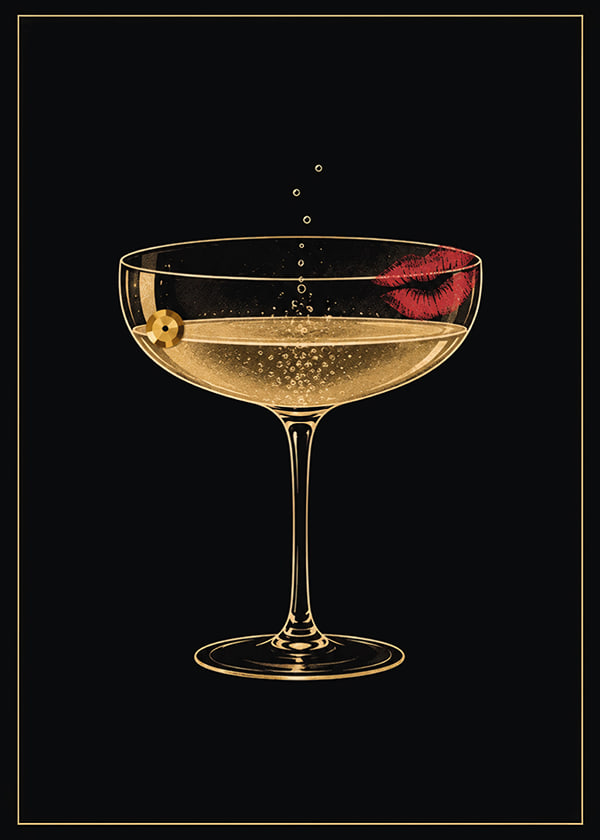 Póster Velvet Cocktail Glow