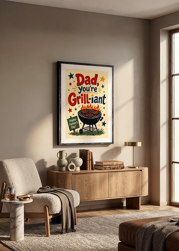 Poster Grill Master Dad crossfade