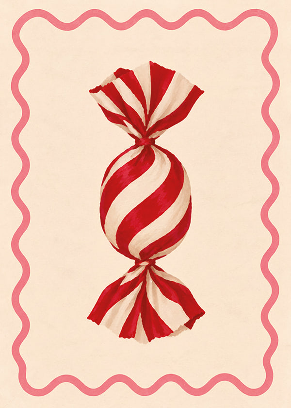 Póster Candy Stripe Delight