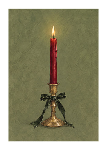 Poszter Crimson Candle Glow