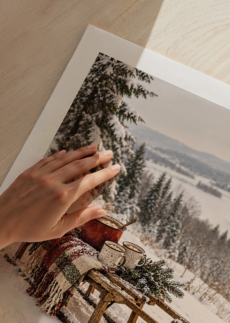 Sniegotās ragavas ar karstu dzērienu rada mierīgu un mājīgu ziemas sajūtu.-12