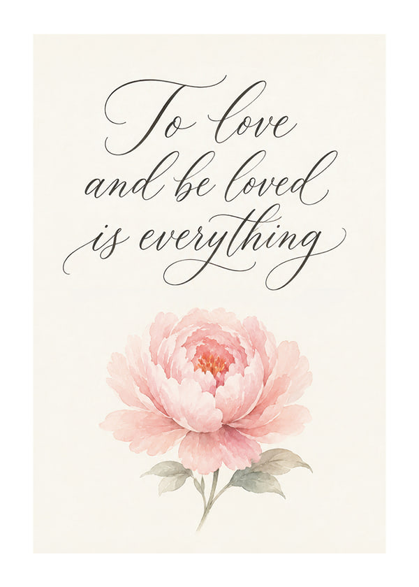 Poster To Love and Be Loved