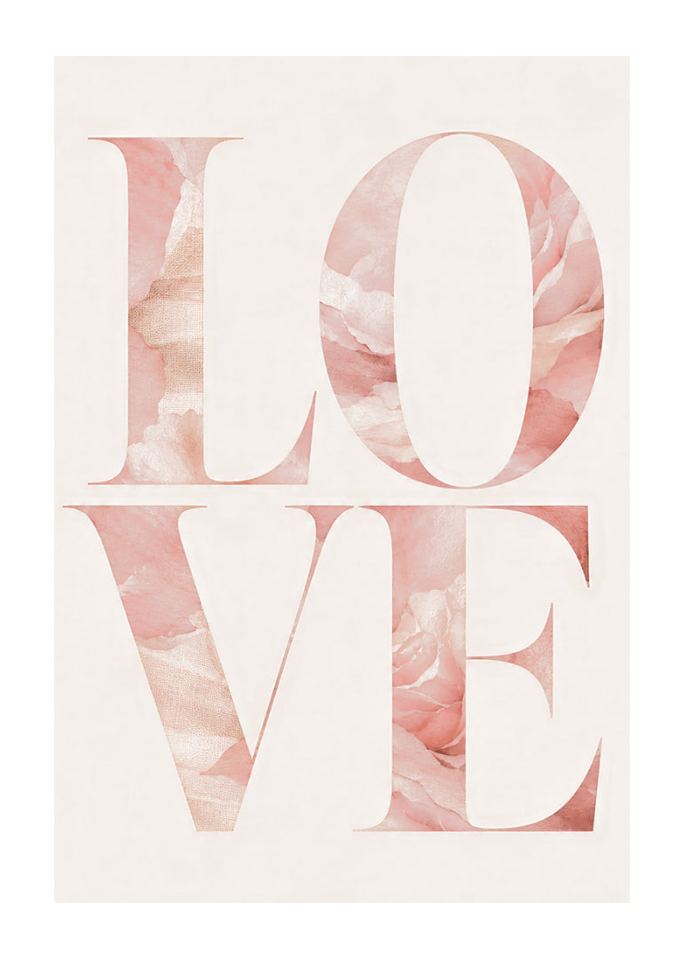 Grote LOVE-letters gevuld met zachtroze rozen zorgen voor een romantische sfeer.-12