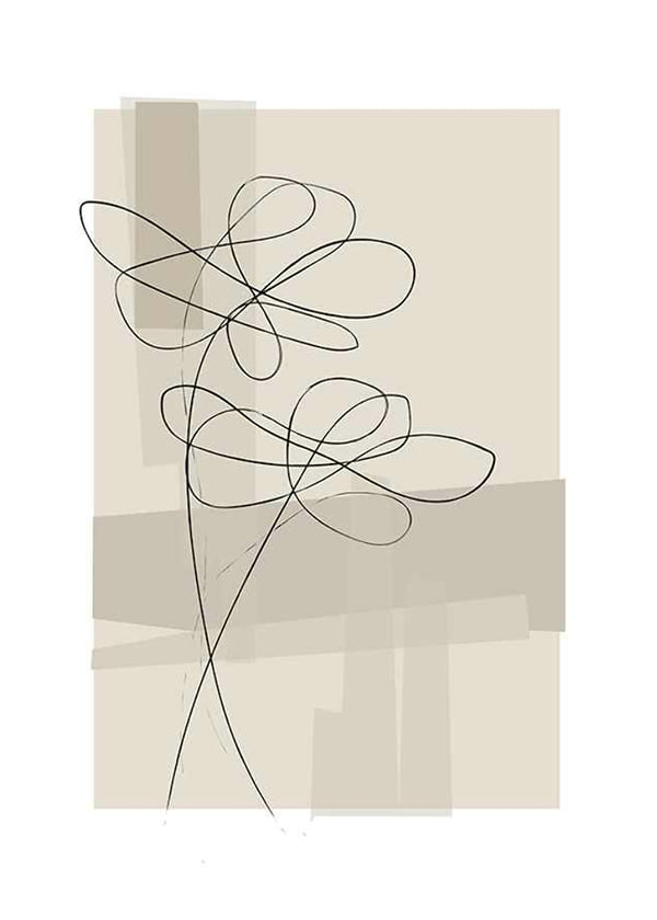 Juliste Abstract Flower No1