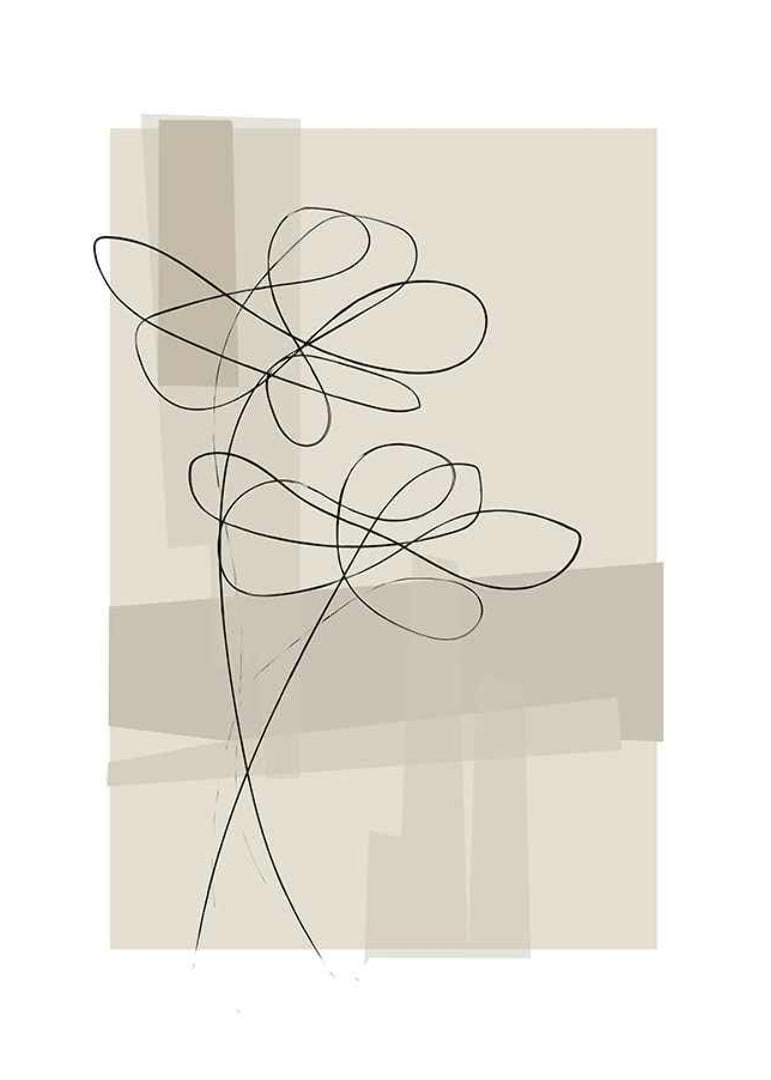 Abstract Flower No1-12