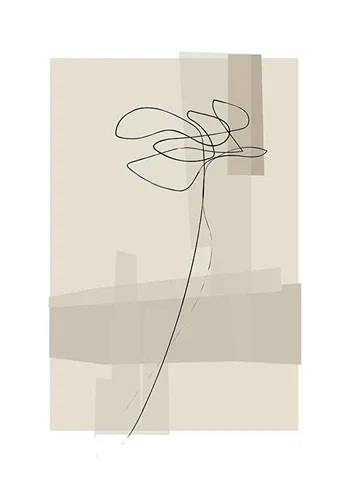 Poster Abstract Flower No2