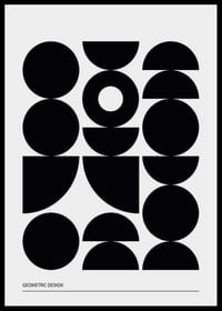Geometric Graphic Black No1-2