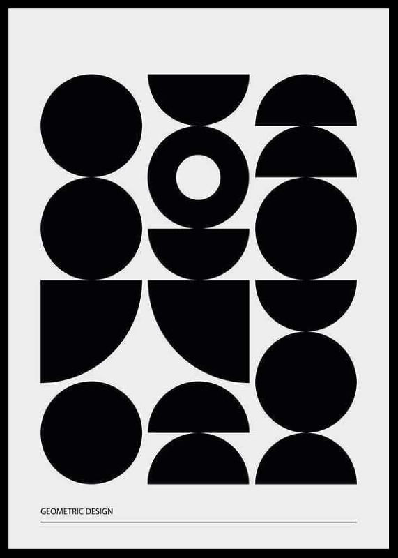 Geometric Graphic Black No1-12