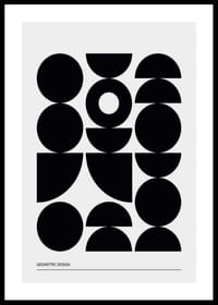 Geometric Graphic Black No1-0