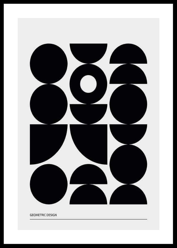 Geometric Graphic Black No1-12