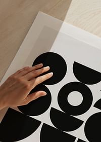 Geometric Graphic Black No1-5