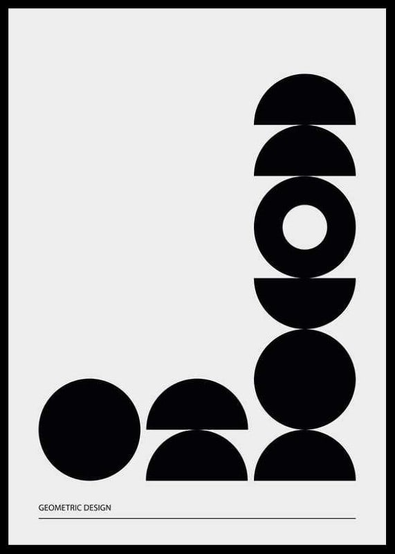 Geometric Graphic Black No2-12