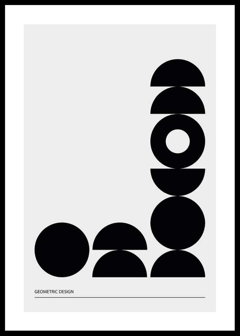 Geometric Graphic Black No2-12