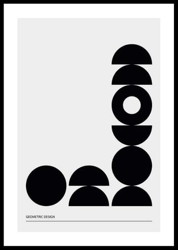 Poster Geometric Graphic Black No2