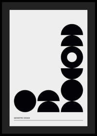 Geometric Graphic Black No2-4