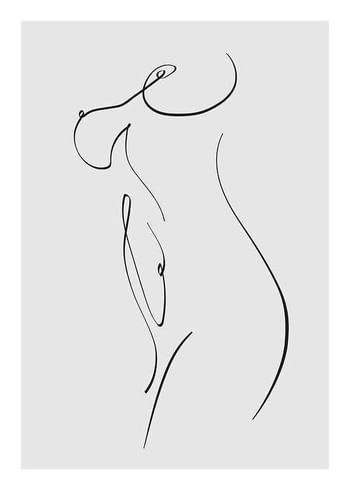 Póster Curved Lines No2