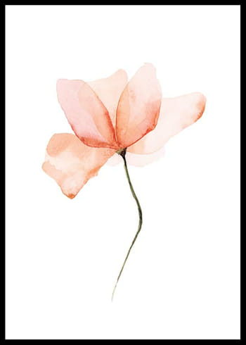 Poster Watercolor Flower