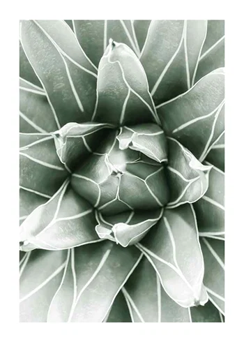 Poster Bright Green Botanical No1