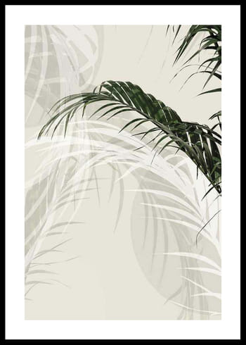 Poster Abstract Palm Leaves No1