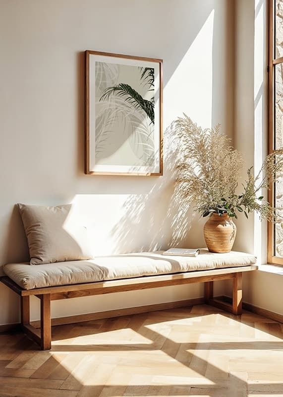 Poster Abstract Palm Leaves No1 crossfade