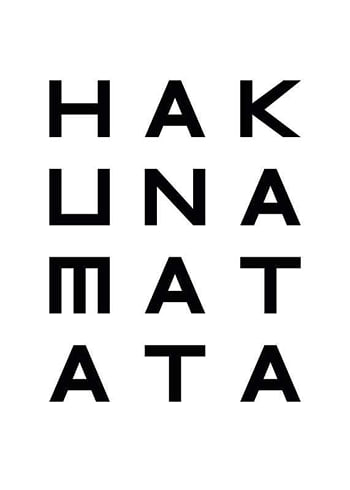 Plagát Hakuna Matata
