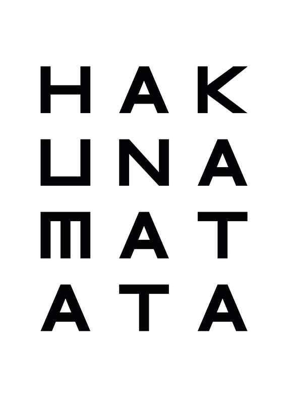 Póster Hakuna Matata