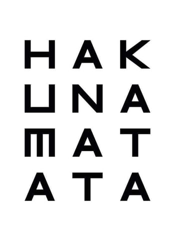 Plakatas Hakuna Matata