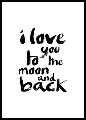 Poster To The Moon And Back