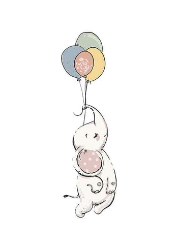 Poster Animals And Balloons No4