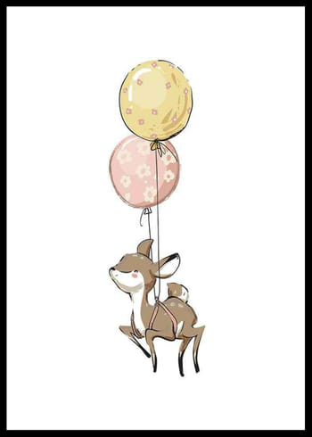 Affiche Animals And Balloons No5