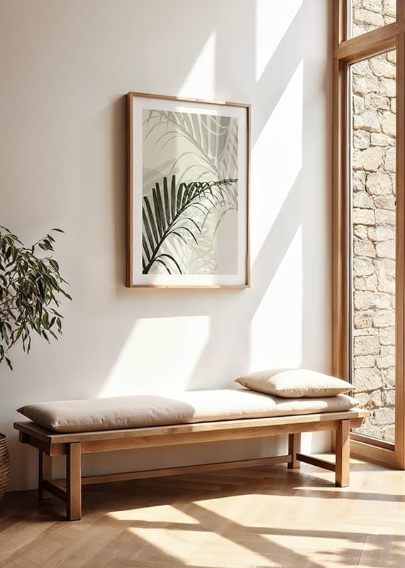 Poster Abstract Palm Leaves No2 crossfade