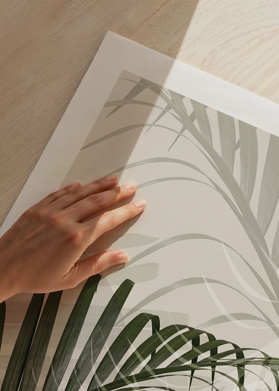 Abstract Palm Leaves No2-12