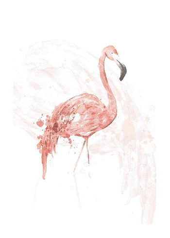 Poster Watercolor Flamingo