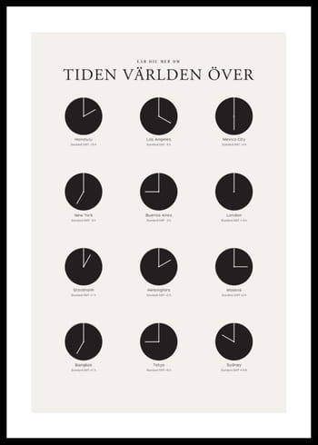 Poster Tiden Världen Över