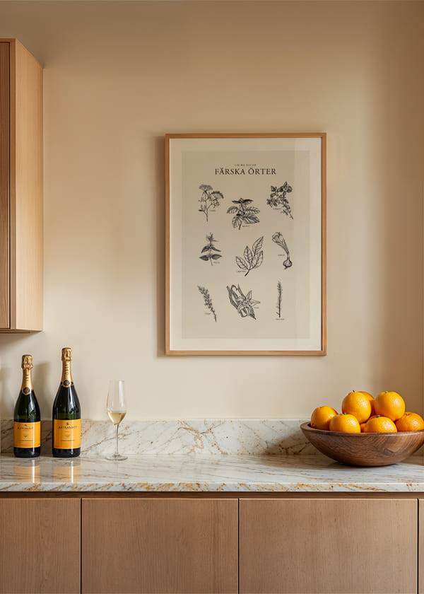 Poster Färska Örter crossfade