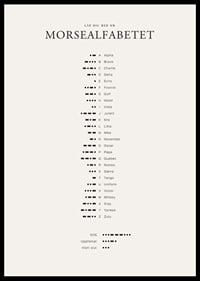 Minimalistisk översikt av morsealfabetet i svart på ljus bakgrund-6