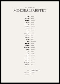 Minimalistisk översikt av morsealfabetet i svart på ljus bakgrund-2