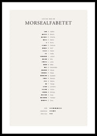 Minimalistisk översikt av morsealfabetet i svart på ljus bakgrund-0