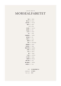 Minimalistisk översikt av morsealfabetet i svart på ljus bakgrund-1